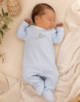 Kipp Blue Bunny Stripe Footie