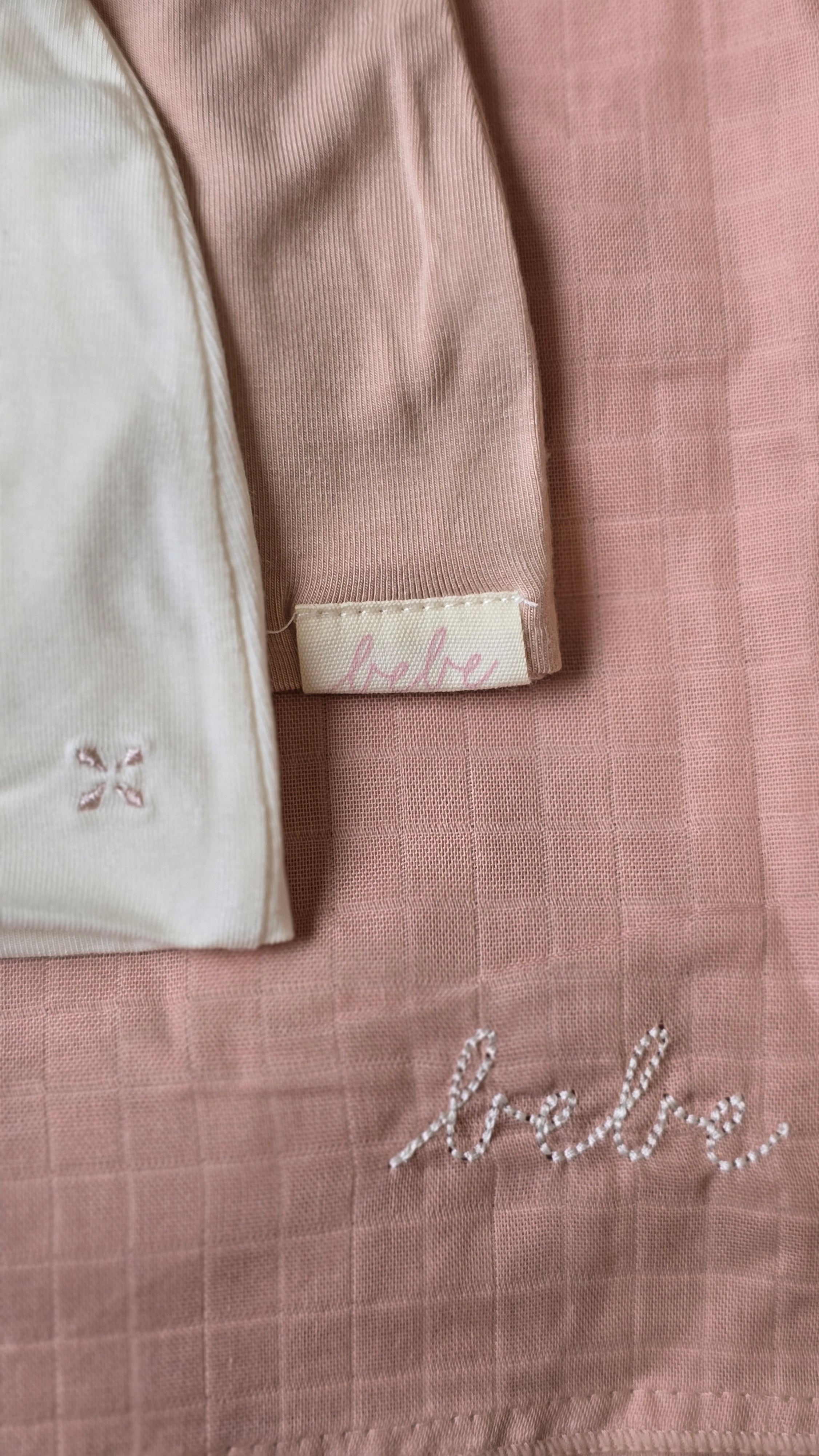 Lilette Dusty Pink Bebe Footie Set With Extra Footie