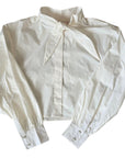 Little Tempest Teens Taffeta Tie Cropped Shirt
