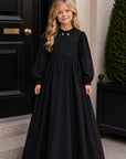 Little Tempest Girls Taffeta Party Dress With Collar