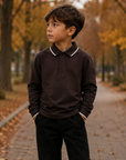 Lil Legs Chocolate Brown Classic Polo