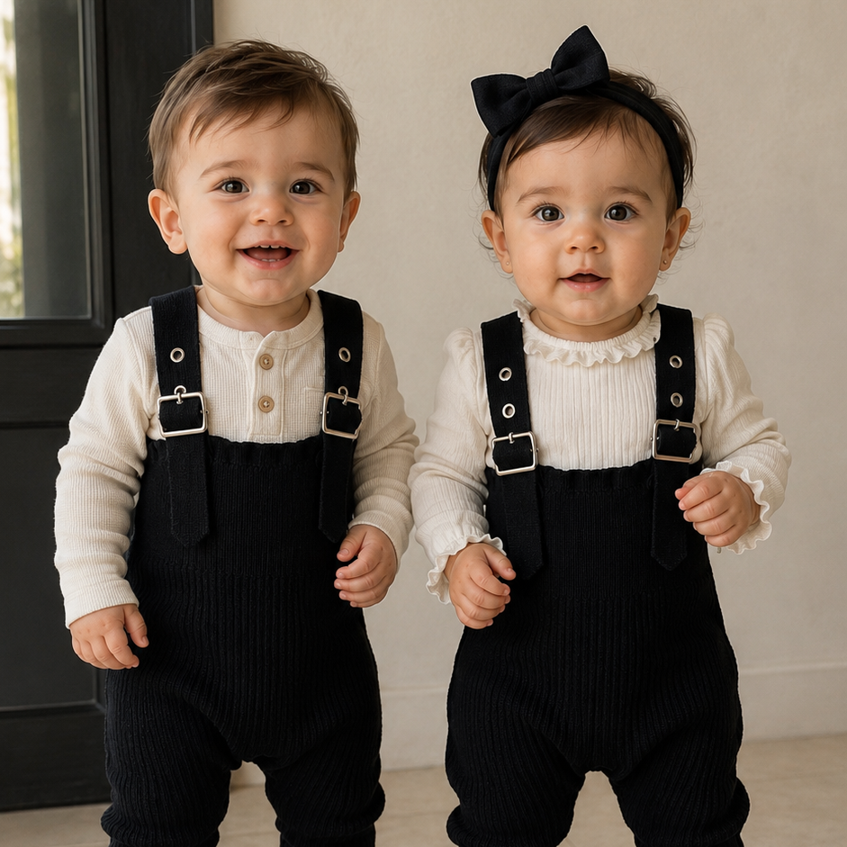 Byke Black Buckle Romper