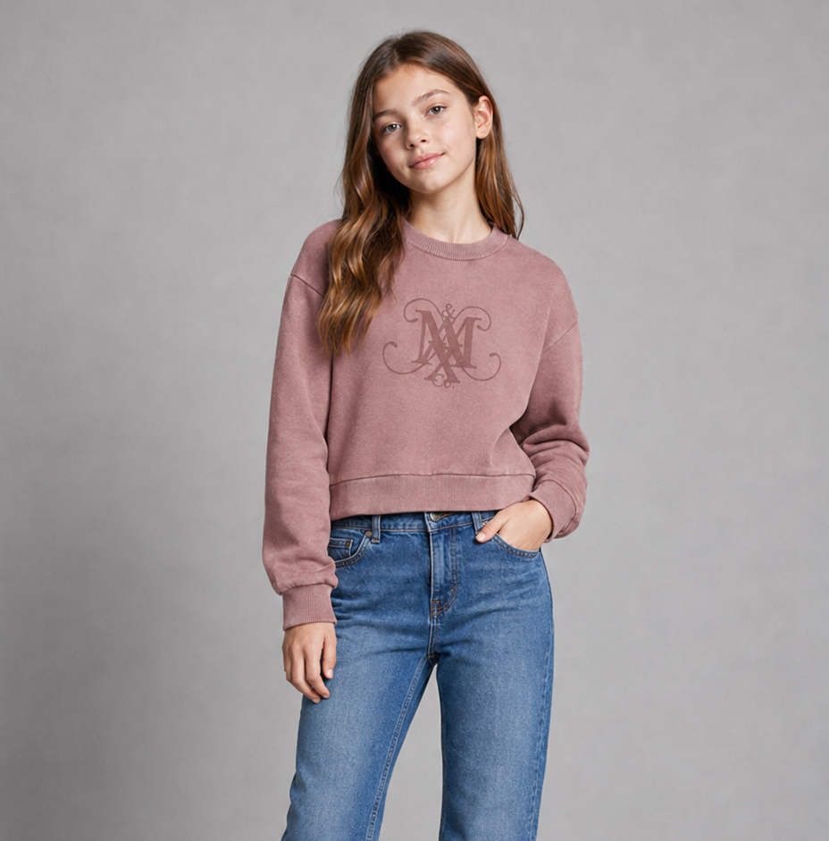 Max And Co Mauve Logo Sweatshirt