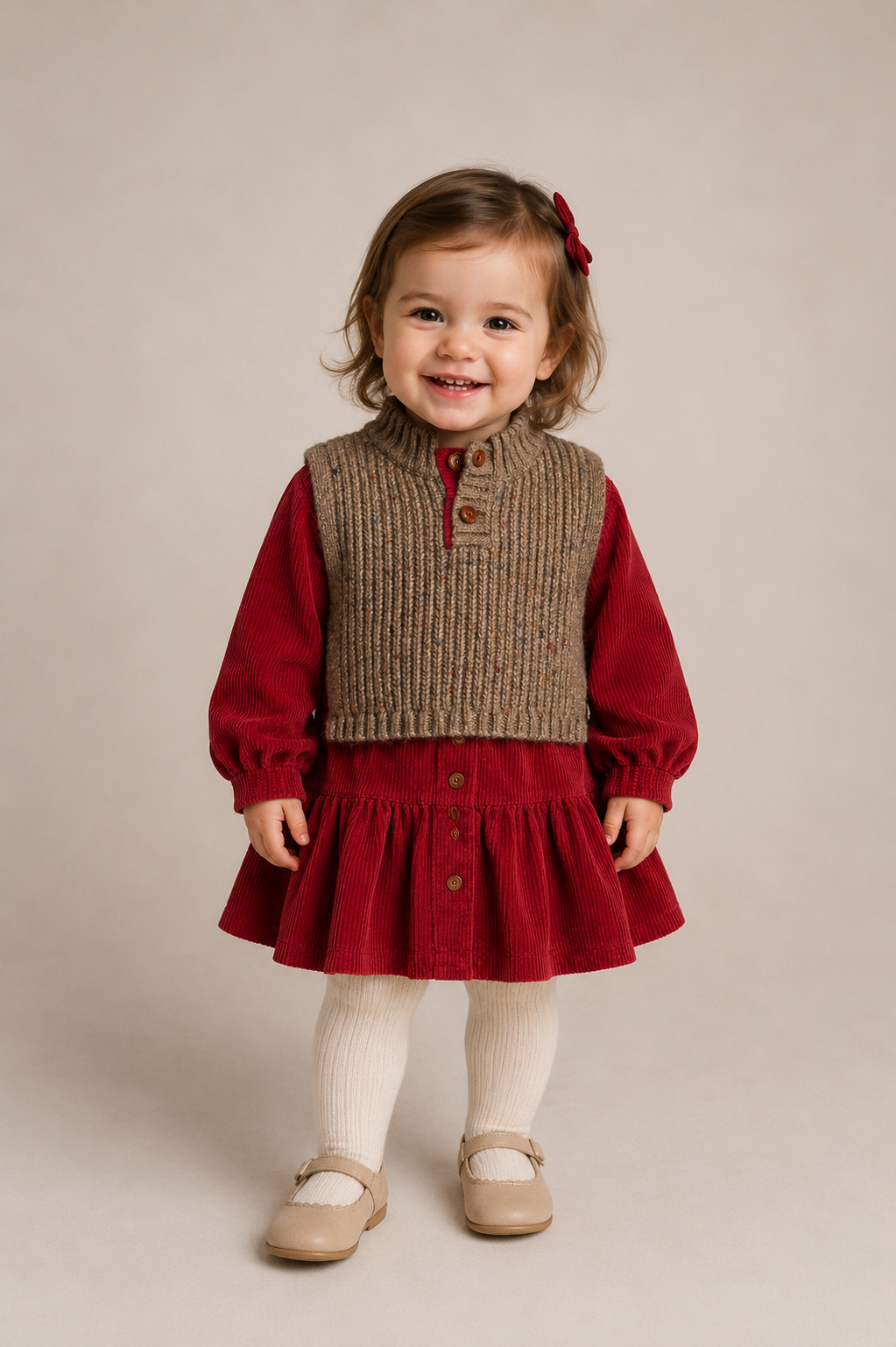 One + In The Family Regina Dress With Vest