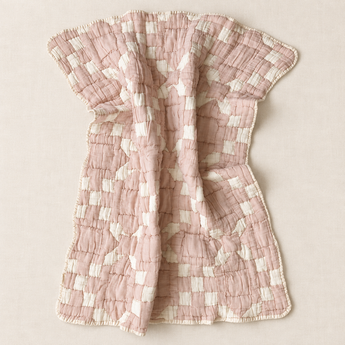 New Grain Petal Pink Quilt Blanket