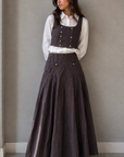 La Nina Teen Pinstripe Wool Vest Set