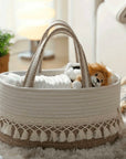Flamingo Baby Large Woven Storage Basket