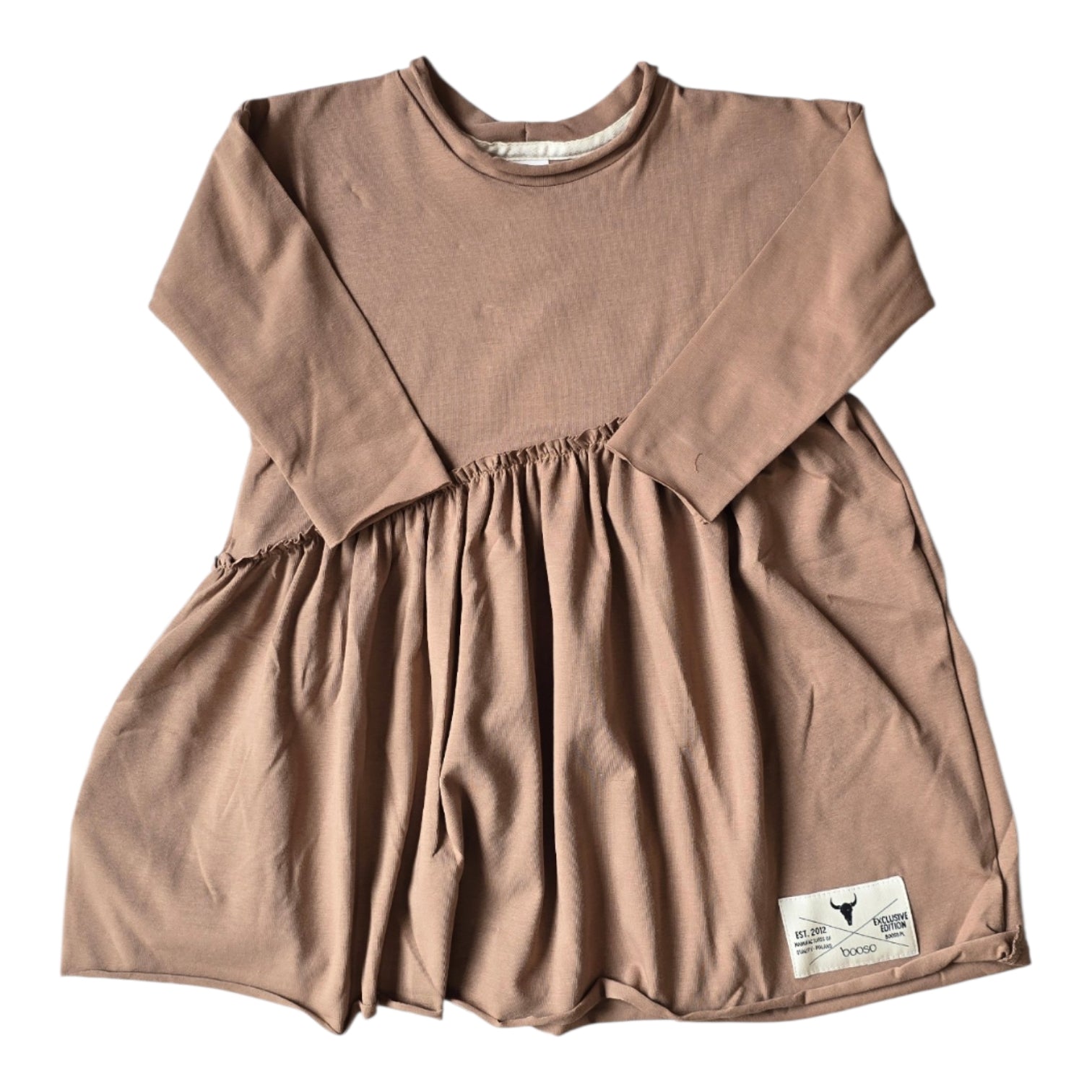 Booso Khaki Bevel Dress