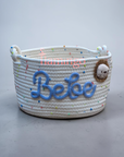 Flamingo Blue Bebe Shower Basket