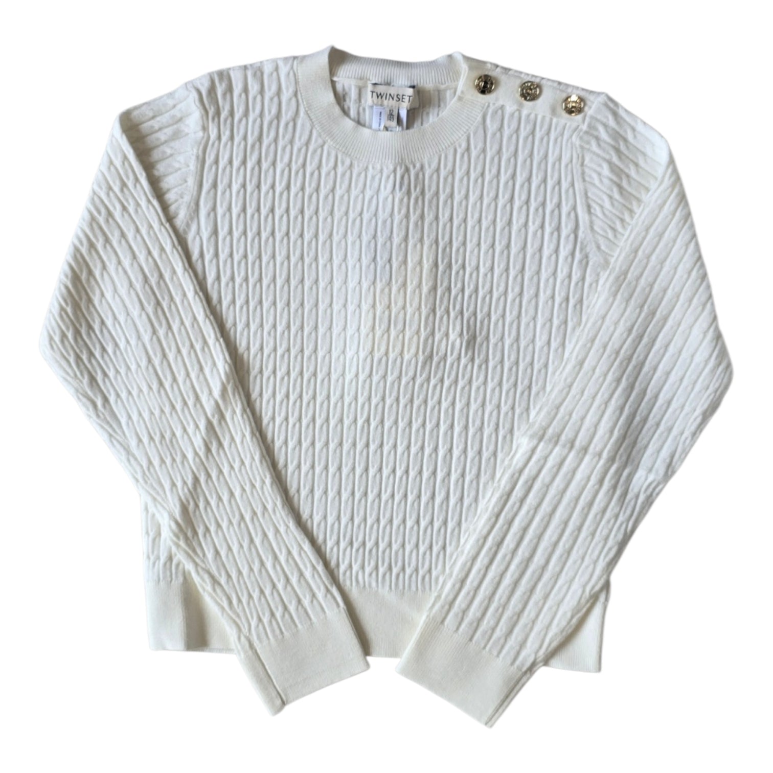 Twinset Snow Crewneck Knit Sweater