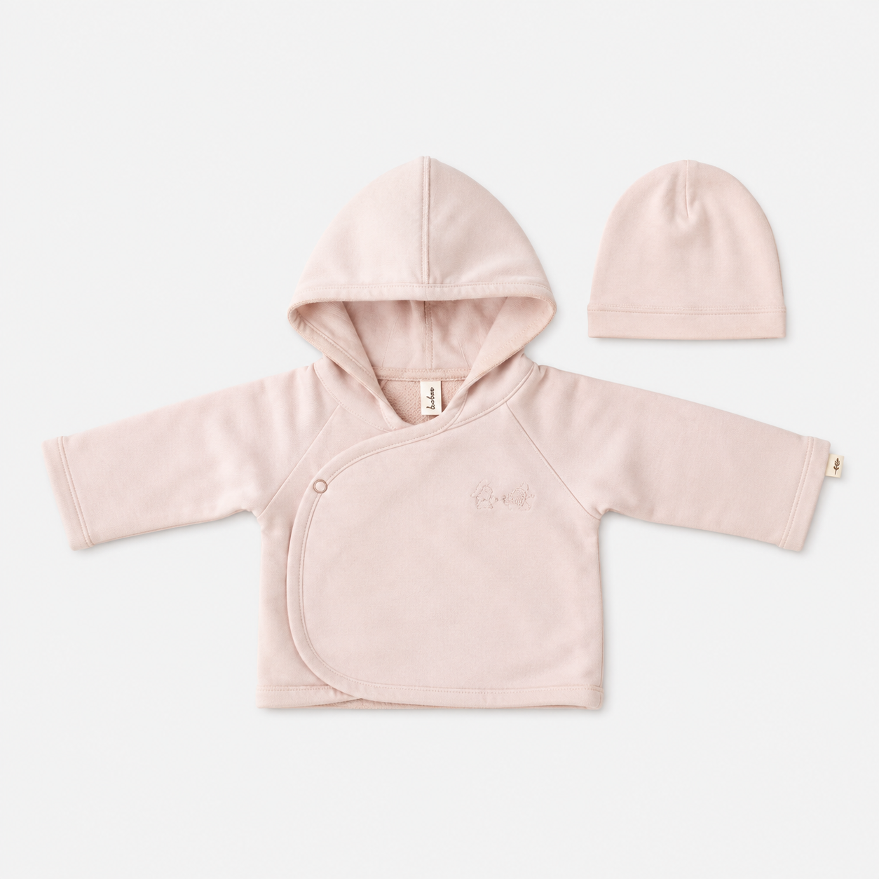 Lilette Pale Pink Padded Solid Jacket