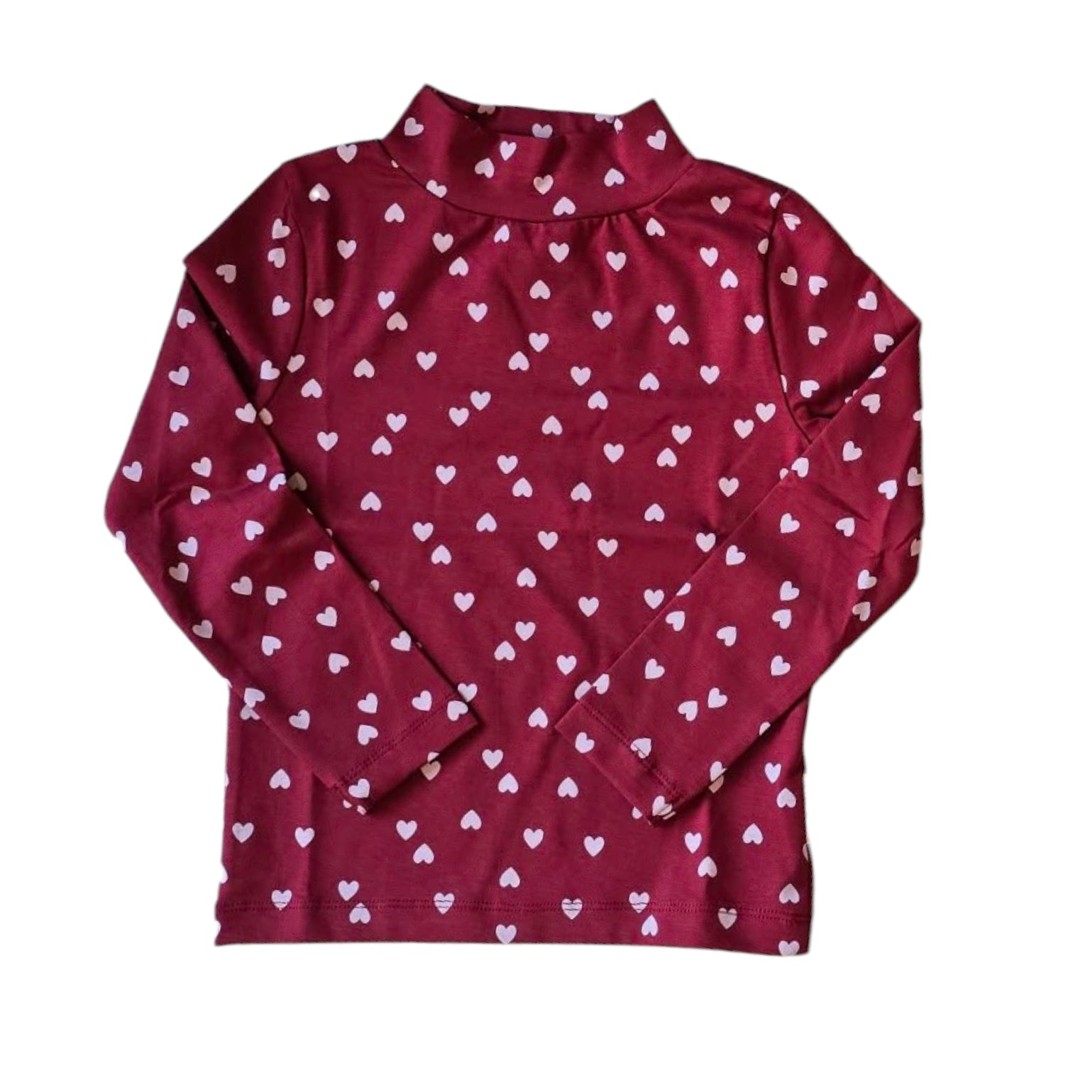 Petit Blush Hearts Aop Turleneck