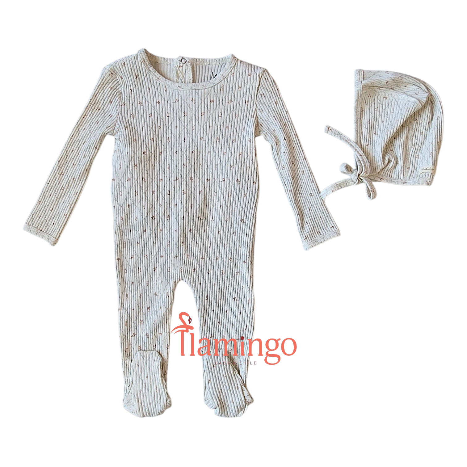 Ladida Mauve Fairytale Footie + Hat