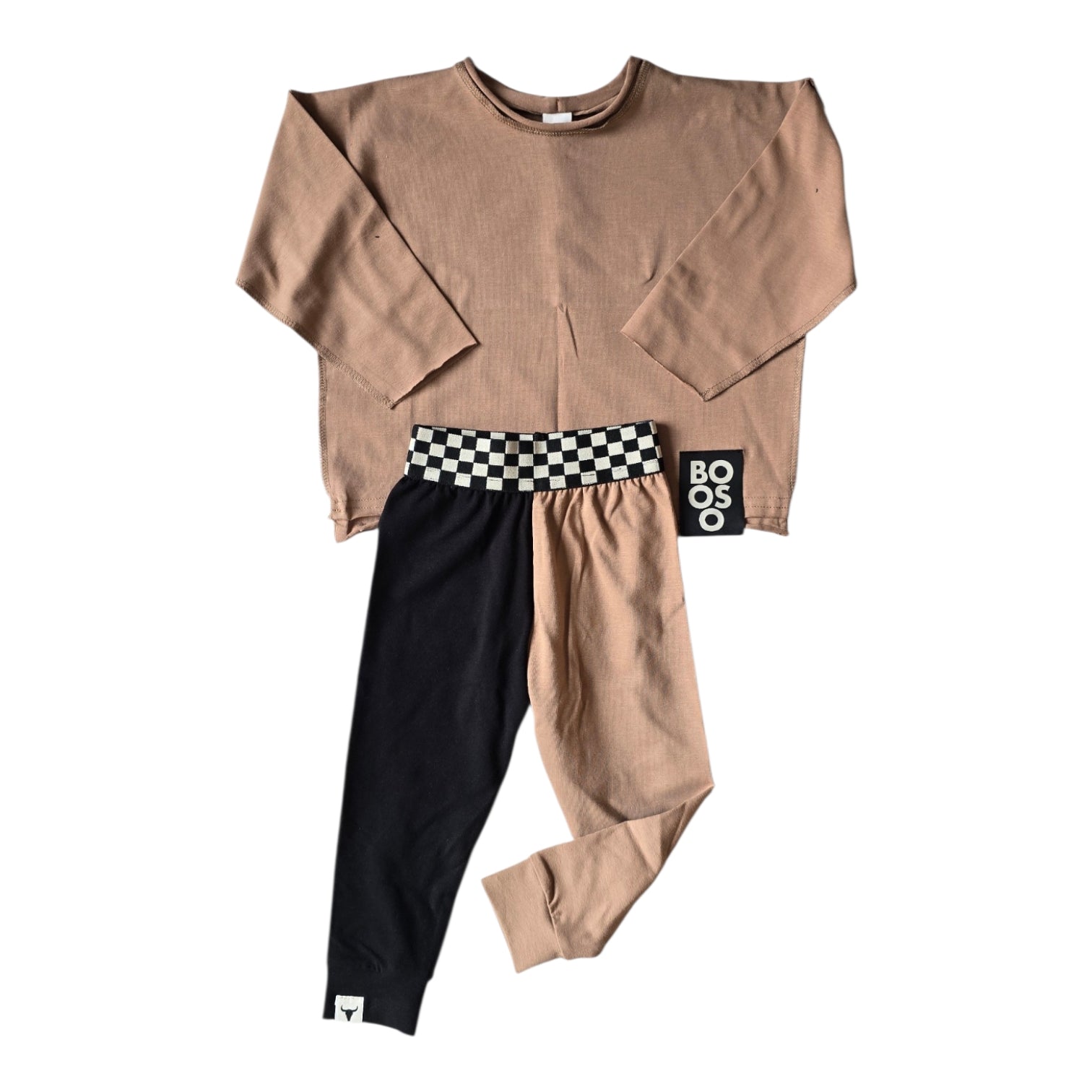 Booso Beige Stripes 2pc Set