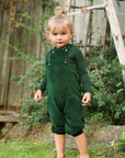 Ann Of Nan Green Velour Romper
