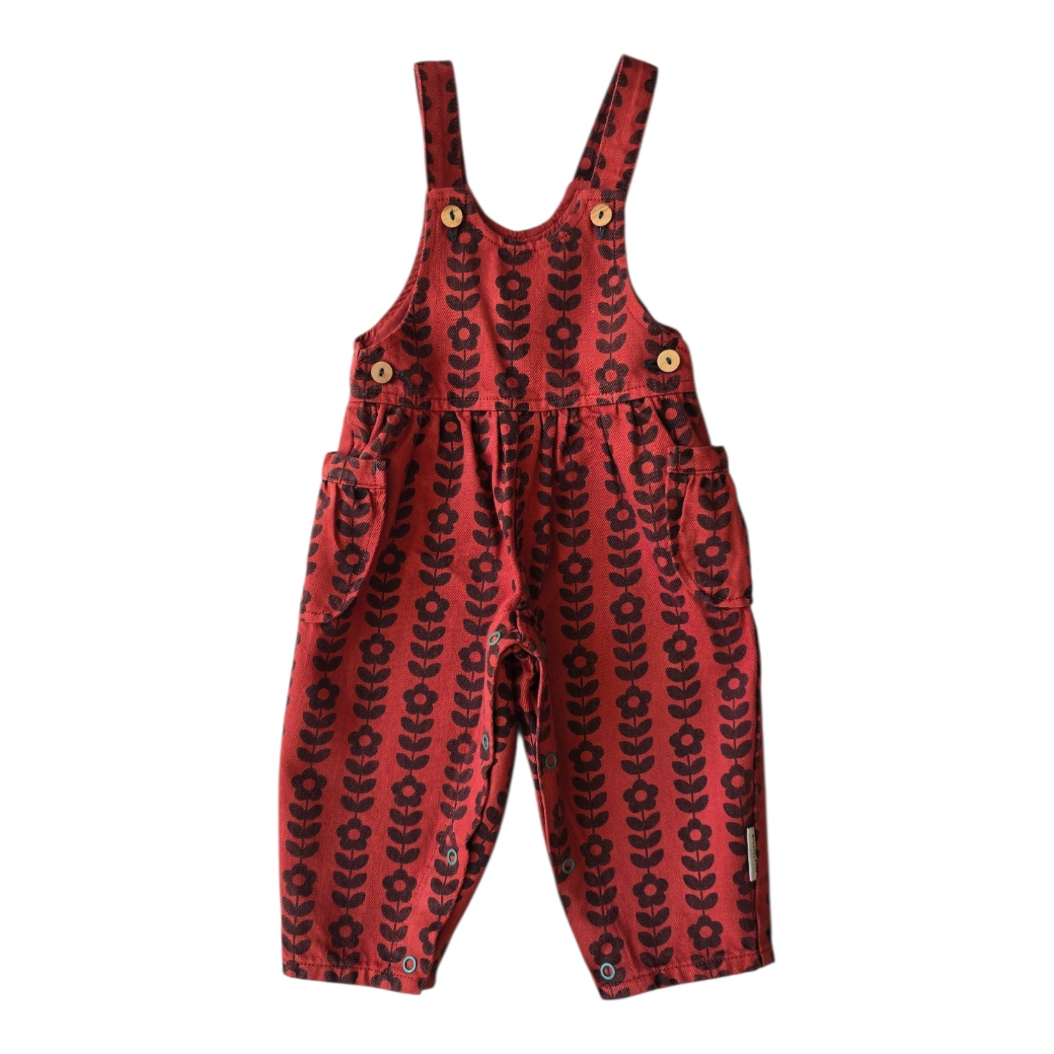 Piupiuchick Black Flowers Baby Jumper