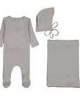Bee And Dee Boutique Bird Pointelle Footie Set