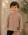 Booso Beige Stripes 2pc Set