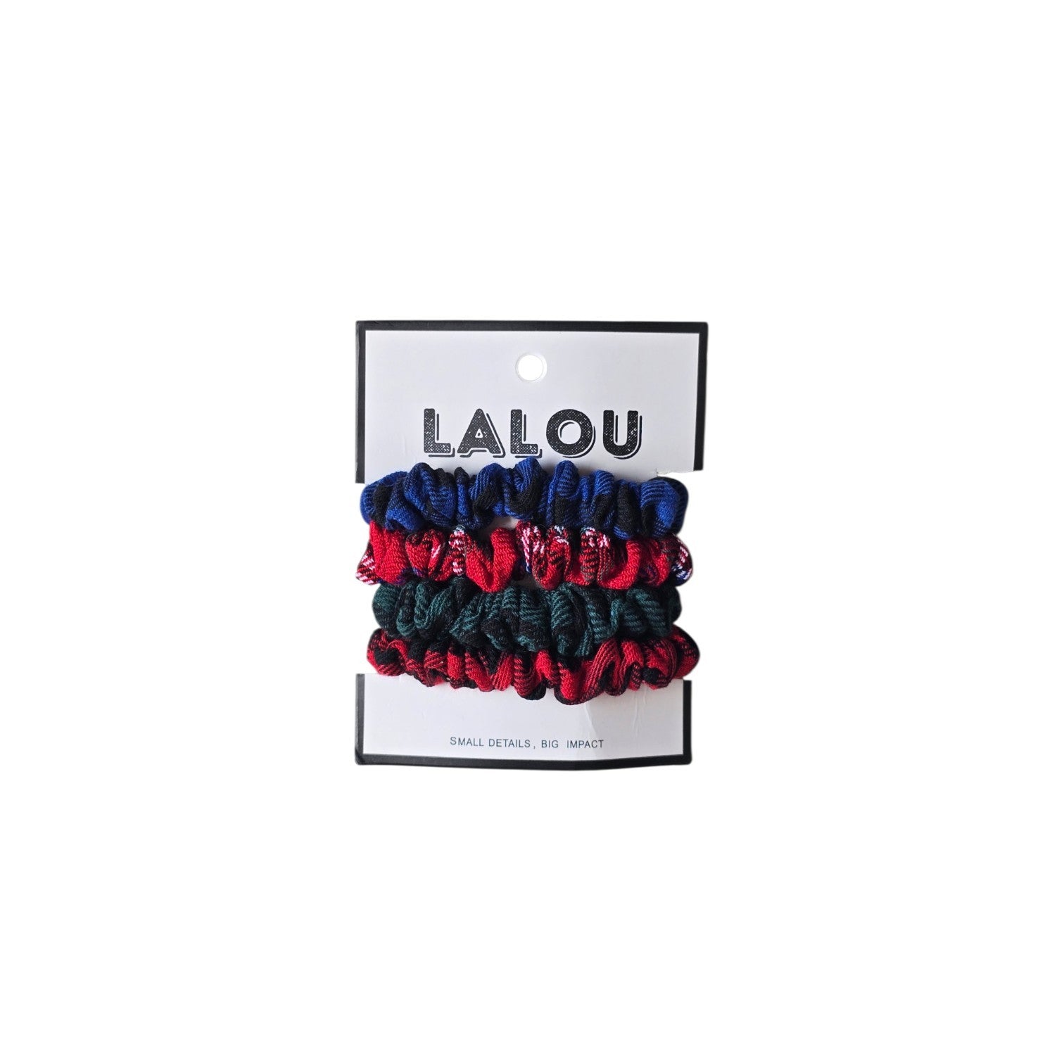 Lalou Mini Plaid Scrunchies