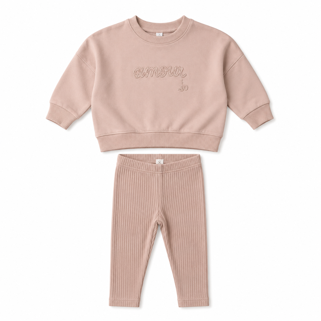 Lilette Dusty Pink Floral Sweatshirt Set