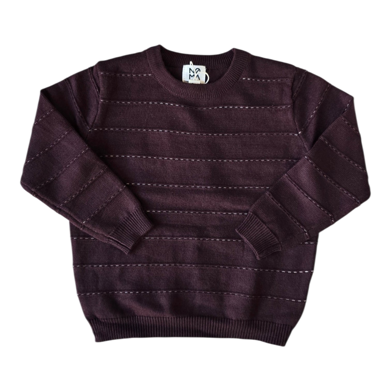 Noma Chocolate Stitch Texture Crewneck