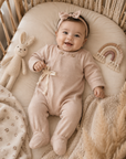 One + In The Family Nude Footie Set