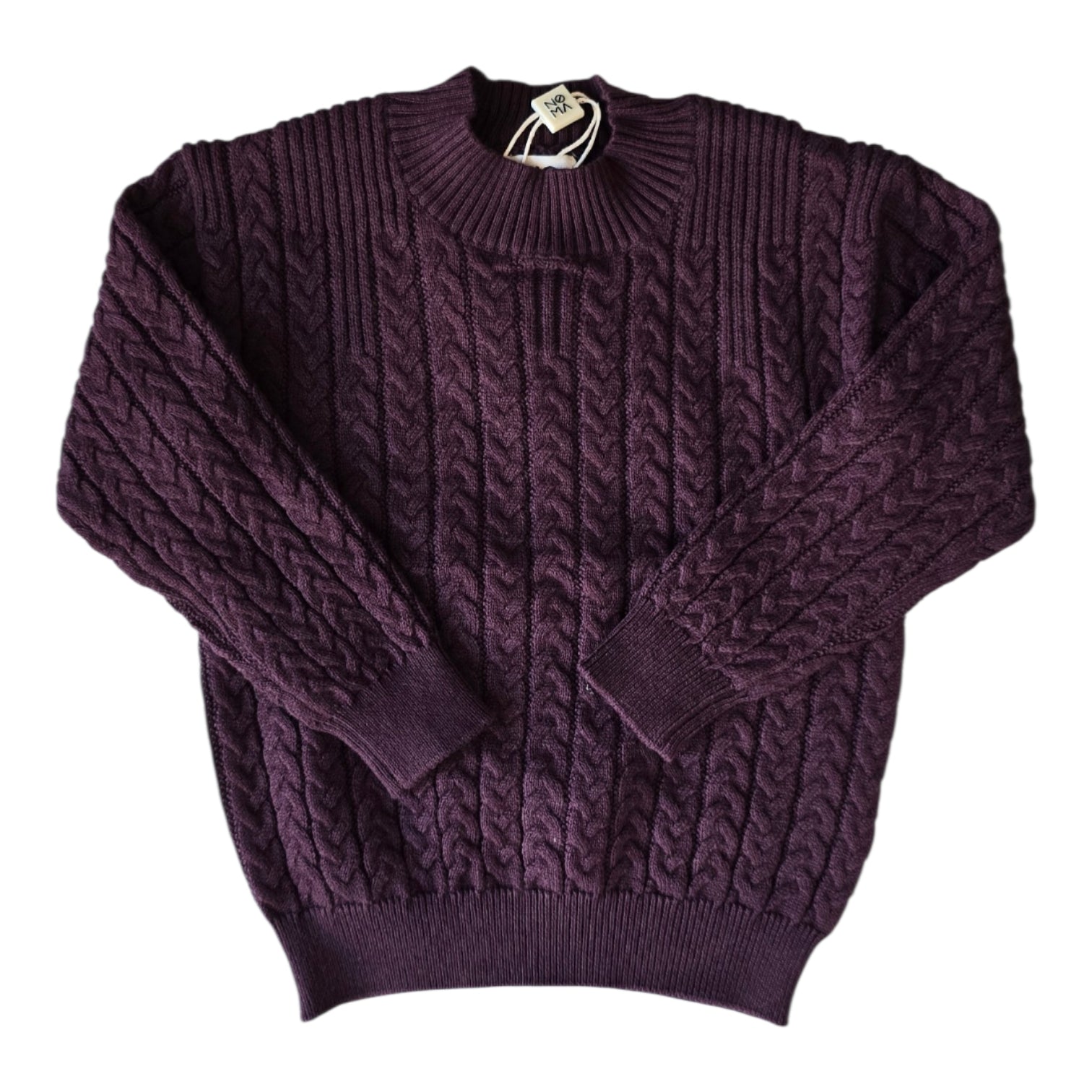 Noma Plum Cable Knit Sweater