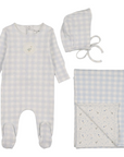 Bee And Dee Goose On Plaid Footie Set