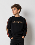 Lanvin Curb Braiding Crewneck Sweater