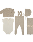 Bee And Dee Knit Ensemble Sweater + Bonnet With Blanket