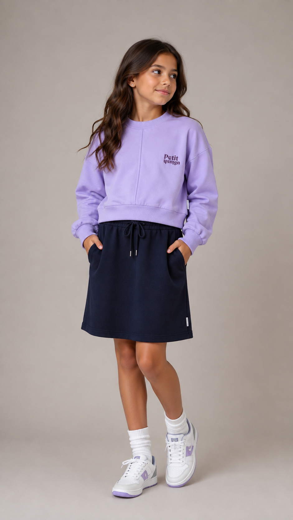 Petit Blush Purple Luca Sweater
