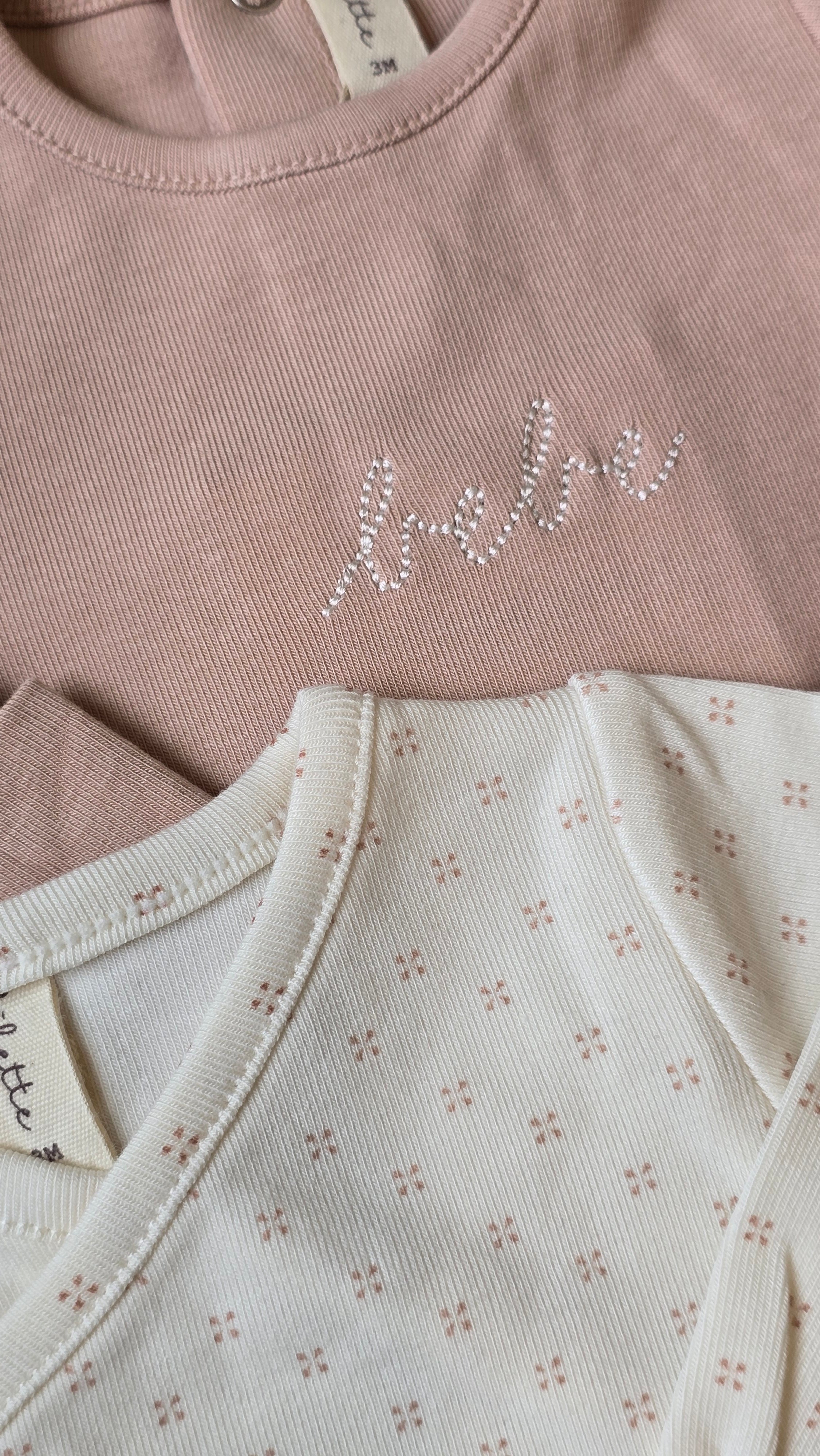 Lilette Dusty Pink Bebe Footie Set With Extra Footie