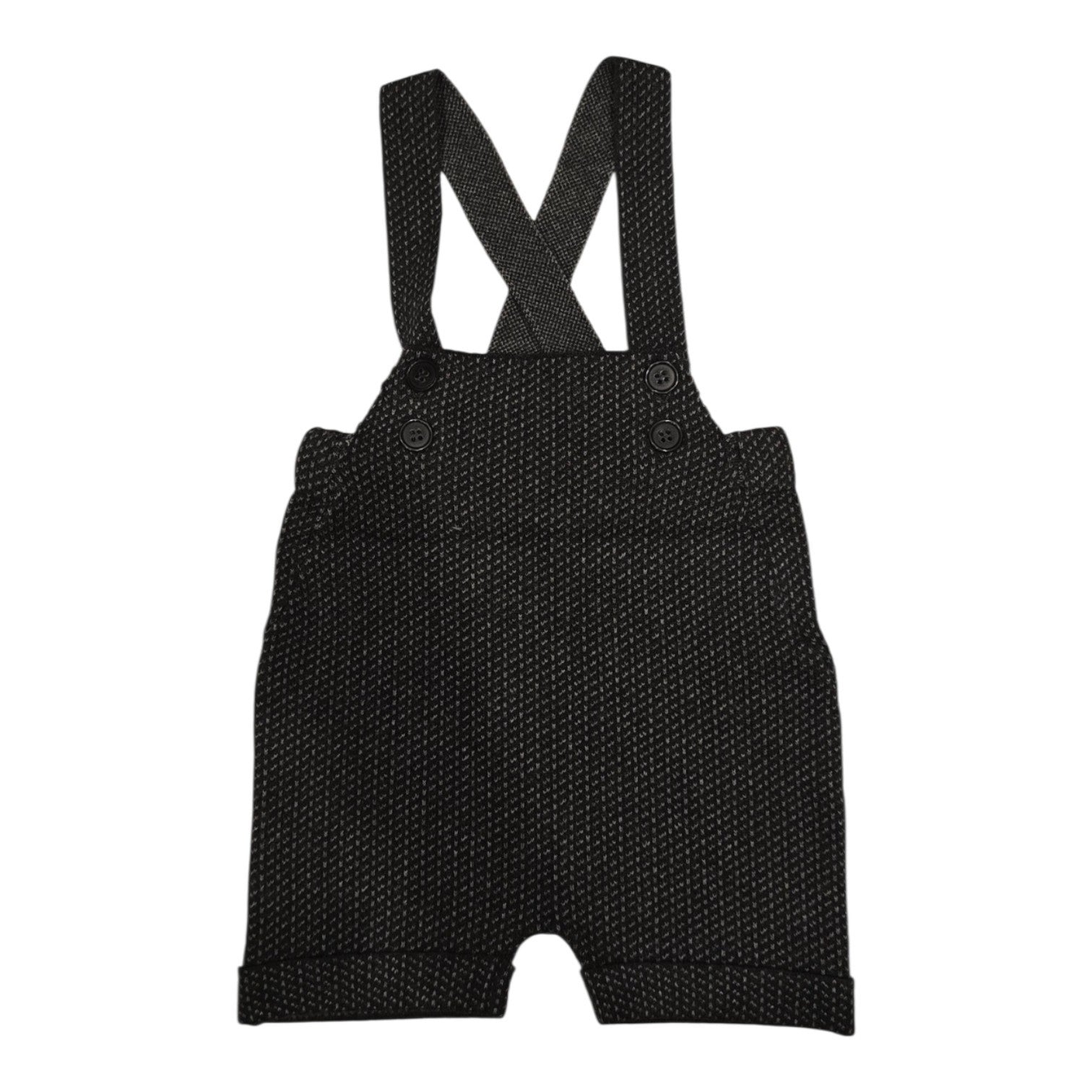 Sweet Threads Grey Patterned Monochrome Romper
