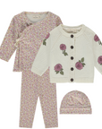 Tiny Story Floral Cardigan Set