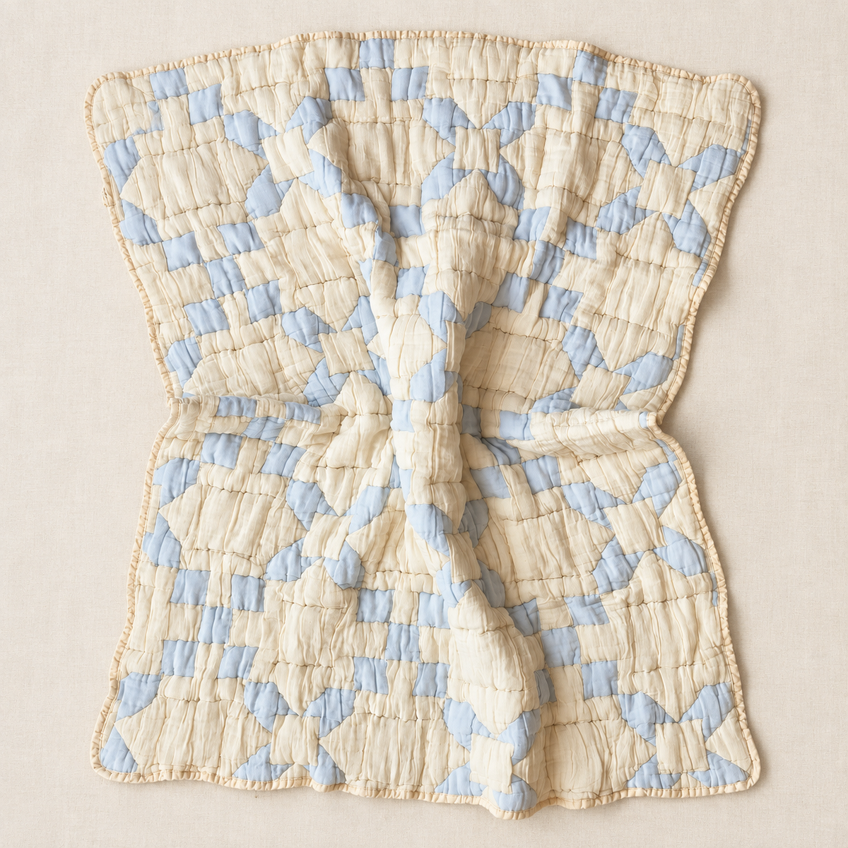 New Grain Powder Blue Quilt Blanket