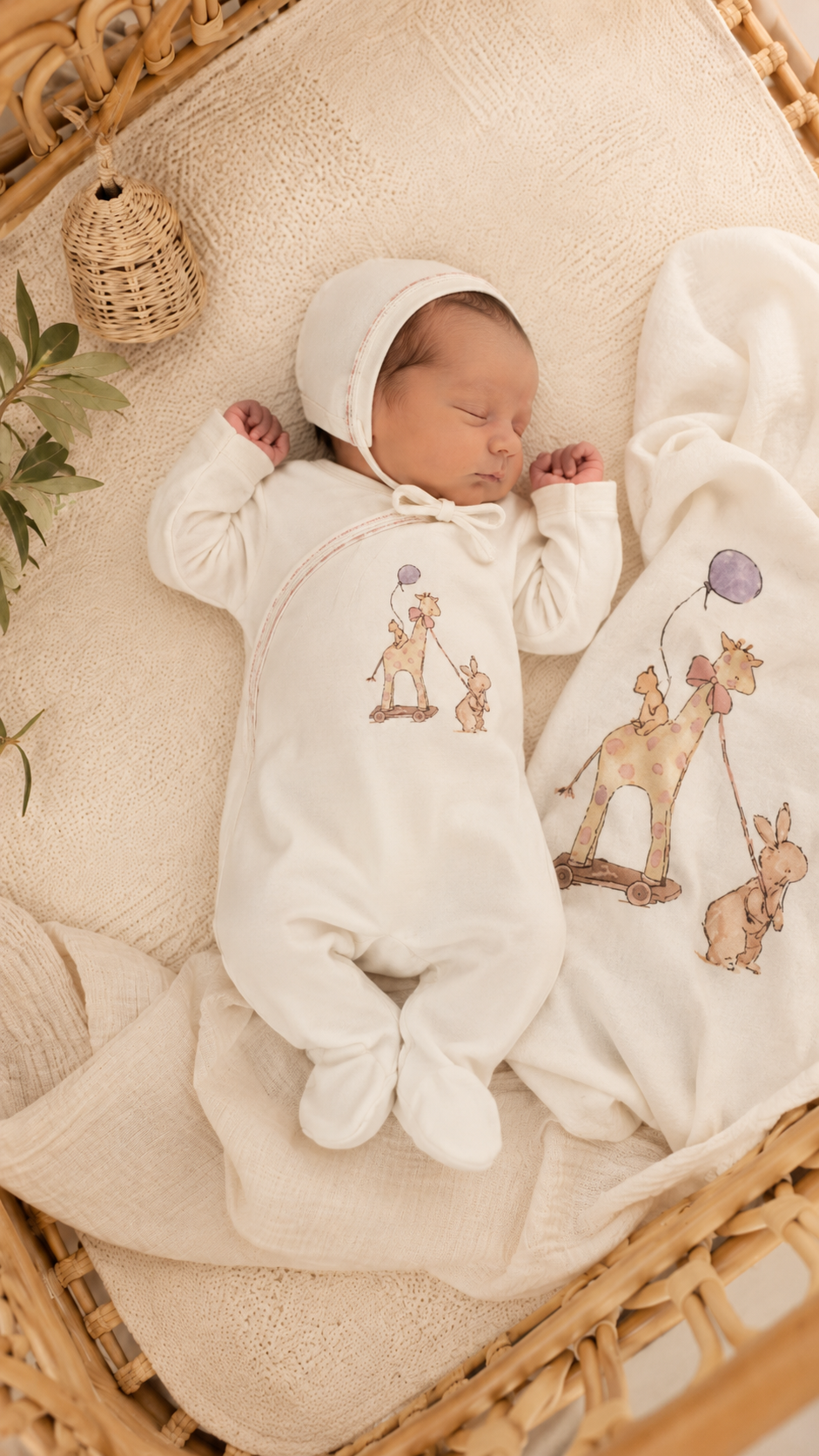 Kipp Pink Meadow Friends Footie Set