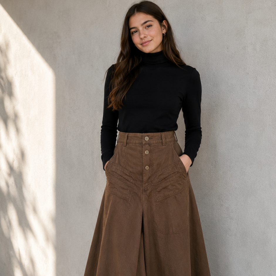 Crew Kids Brown Gia Maxi Skirt