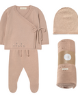 Li And  Me Candy Embroidered Knit Kimono Full Set