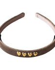 Lalou Velvet Brown Headband