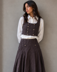 La Nina Teen Pinstripe Wool Vest Set