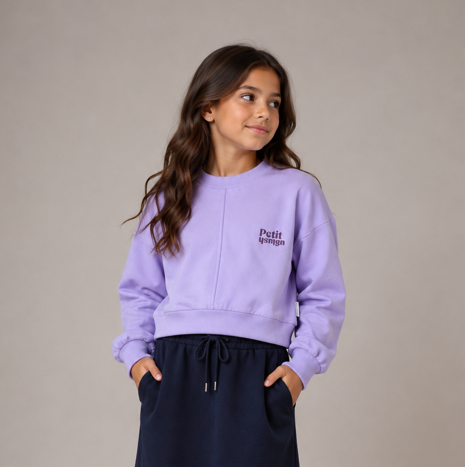 Petit Blush Purple Luca Sweater