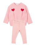 Yell-Oh Hearts Pink 2pc Set