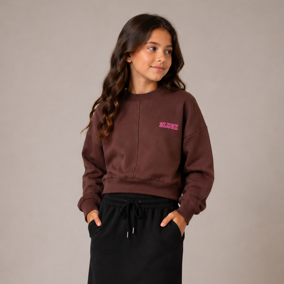 Petit Blush Brown Luca Sweater