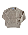 Mann Oatmeal Chunky Knit Overlay Sweater