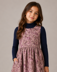 Olivia Rhode Padded Mauve Floral Dress