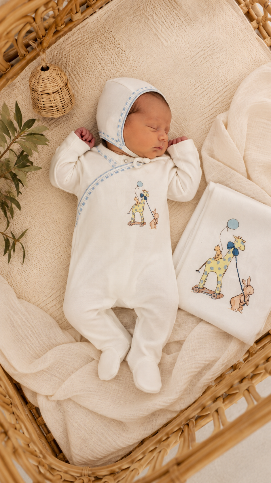 Kipp Blue Meadow Friends Footie Set