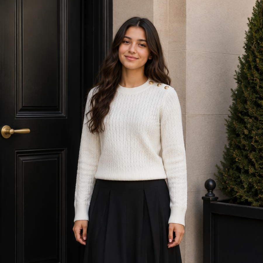 Twinset Snow Crewneck Knit Sweater