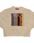 Max And Co Ivory Knit Multi Sweater