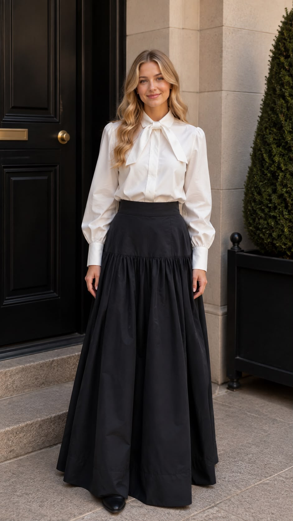 Little Tempest Teens Structured Taffeta Maxi Skirt