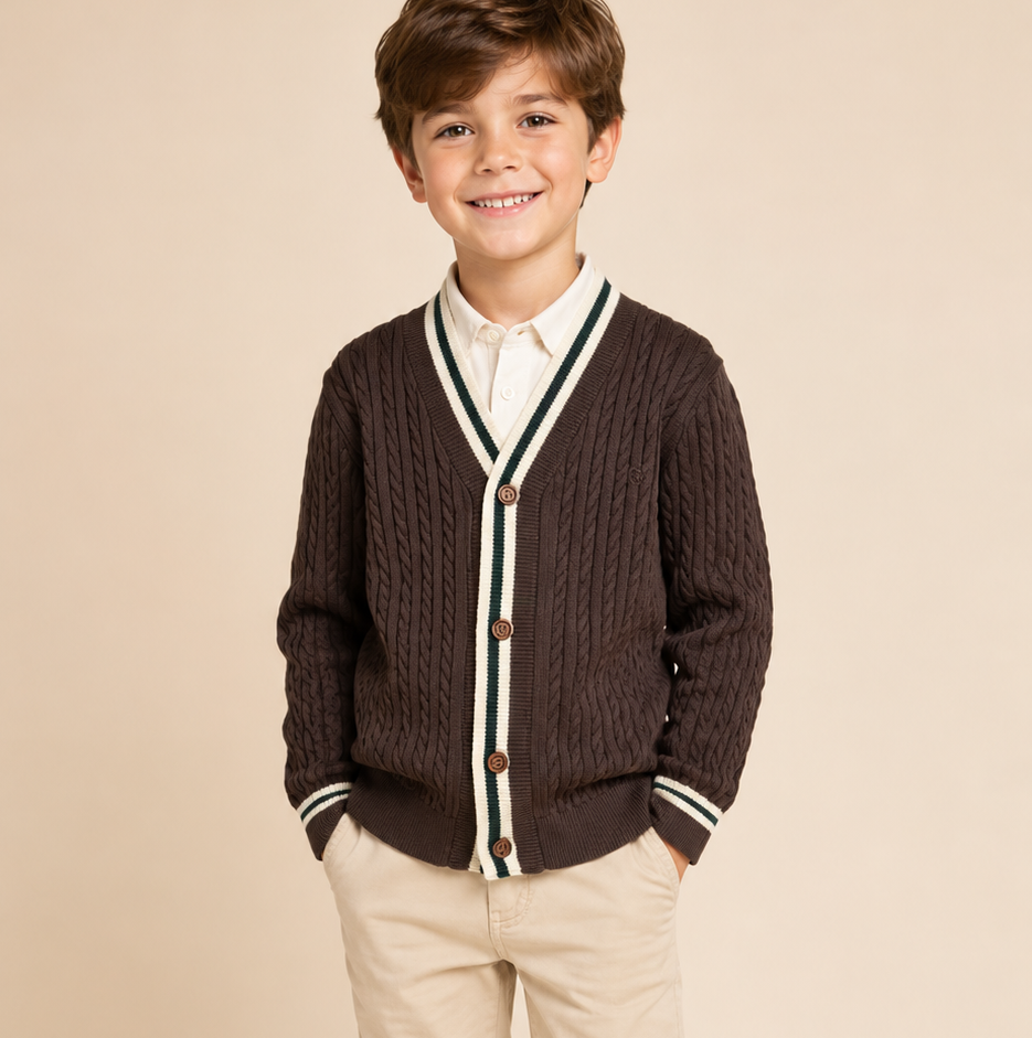 Cottier Cocoa Knit Cardigan